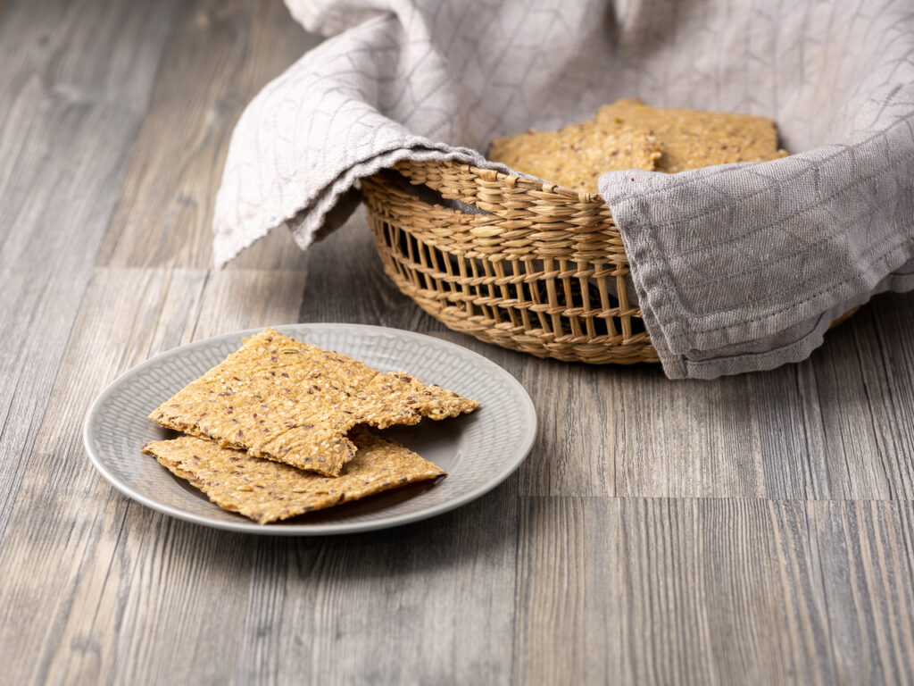 Enkelt glutenfritt knäckebröd