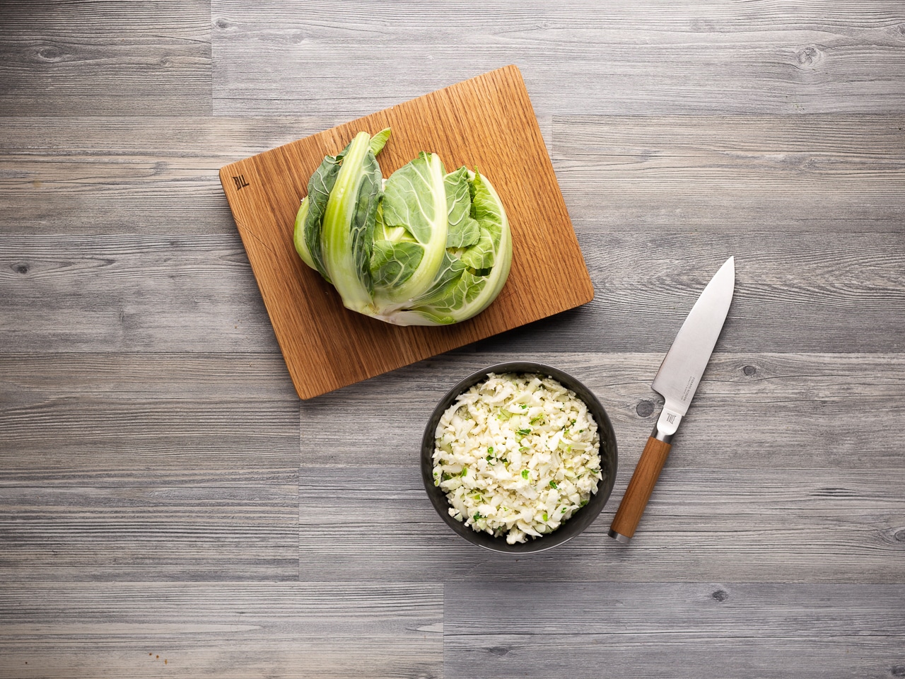 Ångkokt blomkålsris