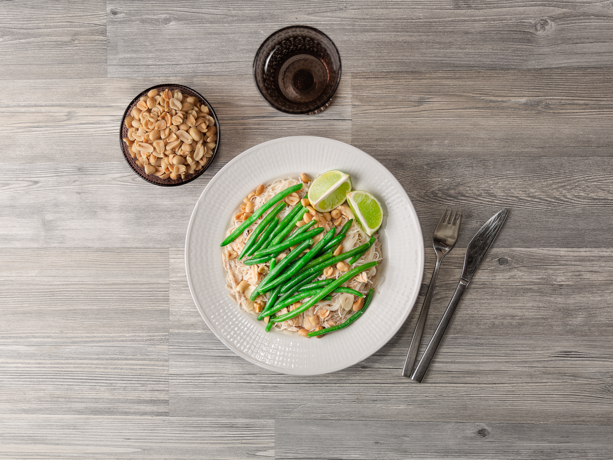 Thaikyckling med sesamstekta haricot verts